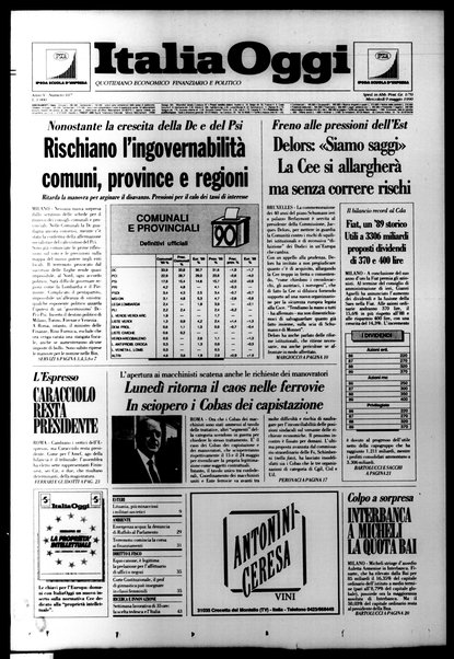 Italia oggi : quotidiano di economia finanza e politica